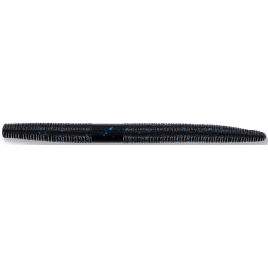 Yamamoto 6" Senko Soft Stickbait Black W/Lg Blue Flk
