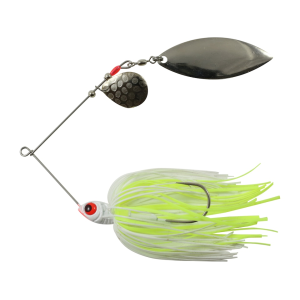Northland Reed-Runner Classic Tandem Spinnerbait 1/2oz Whitetreuse Nickel