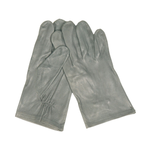 Military Surplus German Unlined Leather Gloves Grade 2 Gray Large