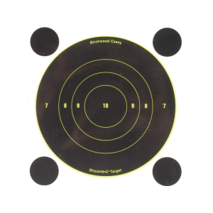 Birchwood Casey Shoot-N-C Target 6" Bullseye 12PK with 48 Pasters