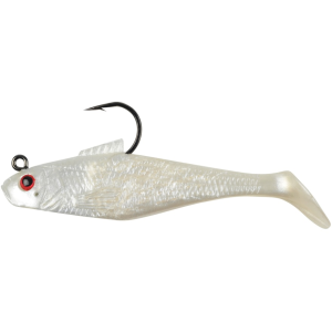Berkley PowerBait Pre-Rigged Swim Shad 3 Pearl Red Eye