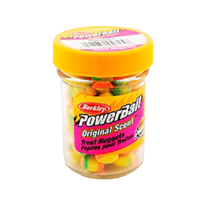 Berkley PowerBait Biodegradable Power Nuggets Rainbow 1.1oz Jar