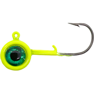ACC Crappie Stix Big Eye 1/16oz Round Ball Jighead Chartreuse