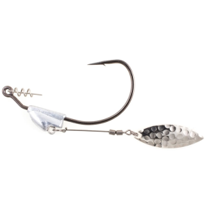 Owner Flashy Swimmer Weighted 1/0 Hook #1/8oz. Silver 2PK