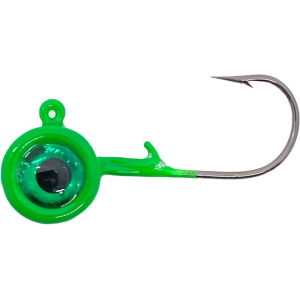 ACC Crappie Stix Big Eye 1/32oz Round Ball Jighead Green