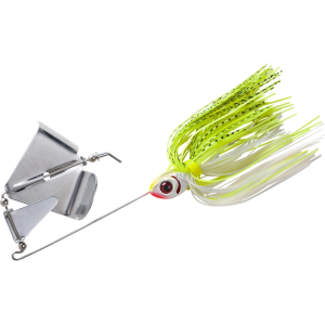 BOOYAH Buzz Buzzbait 3/8oz Chartreuse Pearl White Nickel