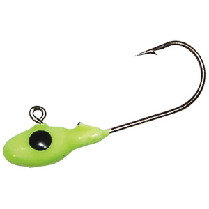 Bobby Garland Mo Glo Jig 1/8oz Minnow Jighead Chartreuse Glow - Bobby Garland