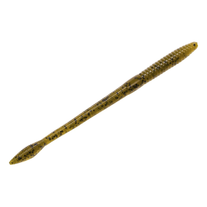 Strike King 3X Super Finesse Worm 6.5" Green Pumpkin