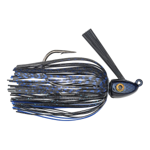 Strike King Hack Attack Heavy Cover Swim Jig Black Blue 1/2 oz