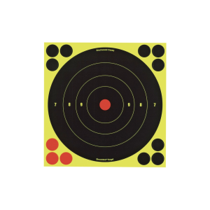 Birchwood Casey Shoot-N-C Adhesive Paper Bullseye Target 8" 6PK