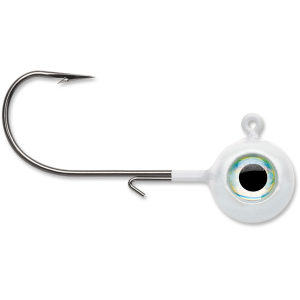 VMC Neon Moon Eye 1/8oz Round Ball Jighead White