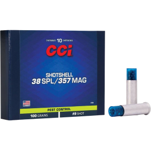 CCI Shotshell 38 Special Ammo 100 Grain Lead Shot Case of 200 (20 Boxes of 10) - Cci