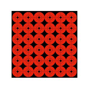 Birchwood Casey Target Spots 1" Fluorescent Red 360PK