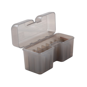 MTM Flip Top Ammo Box 7mm Winchester Short Magnum (WSM), 300 Winchester Short Magnum (WSM), 45-70 Government 22-Round Plastic Clear-Smoke