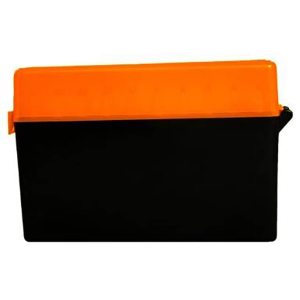Berry's Flip Top Ammo Box 25-06 Remington, 270 Winchester, 30-06 Springfield 20-Round Plastic Hunter Orange