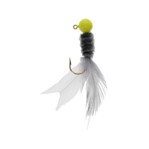 Mr. Crappie Slab Daddy Live Hair Jig Gray Squirrel 1/16 oz