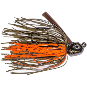 Buckeye Lures Russ Lane Pitch 'N' Skip Jig Green Orange 3/8 oz - Buckeye Lures
