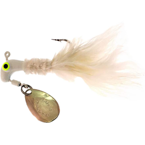 Road Runner Marabou Underspin Jig White/White 1/8 oz