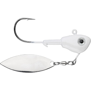 Buckeye Lures Su-Spin Blade 3/8oz Underspin Jighead Pearl - Buckeye Lures