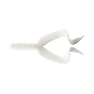 Mister Twister Double Tail 4" Grub White 10PK