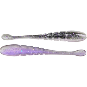 X Zone Lures Pro Series Finesse Slammer Worm Purple Shiner - X Zone Lures