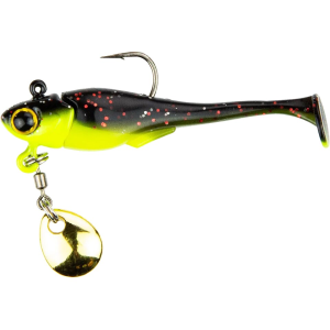 6th Sense Pecos Underspin Jig Black Neon 1/8 oz - 6Th Sense