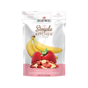ReadyWise Simple Kitchen Strawberries & Bananas Freeze Dried Food