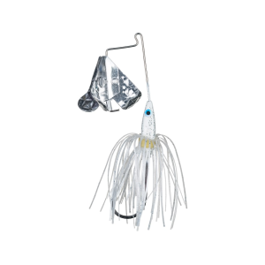 Strike King Tri-Wing Mini Buzz King Buzzbait 1/8oz White Silver
