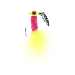 Mr. Crappie Marabou Sausage Spin Jig Hot Chicken 1/8 oz