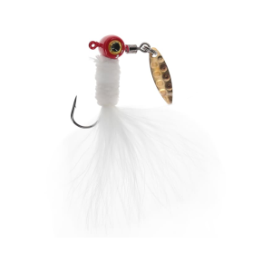 Mr. Crappie Marabou Sausage Spin Jig Red Head 1/16 oz