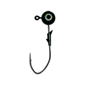 Eagle Claw Lazer Sharp Pro-V Eagle Eye 1/4oz Round Ball Jighead Black