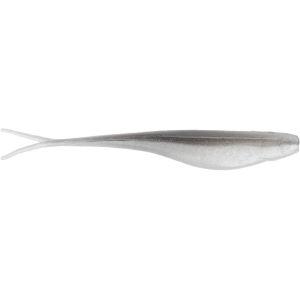 Strike King 3X Z-Too 5" Soft Stickbait Gray Glimmer Pearl Belly