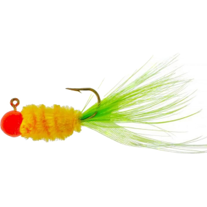 Team Crappie Slab Caller Jig Orange/Yellow/Lime 1/16 oz