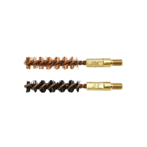 Otis Rifle/Pistol Bore Brush 27 Caliber 8-32 Threads Bronze and Nylon 2PK