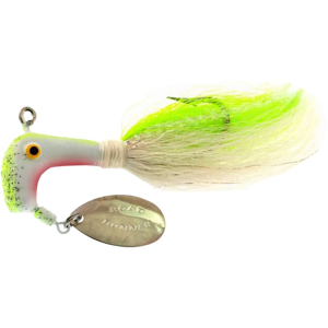 Road Runner Buck Tail Underspin Jig Chartruese/White/Chartruese&White Tail 1/2 oz