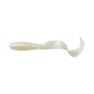 Mister Twister Meeny Curly Tail 3" Grub White Pearl 20PK