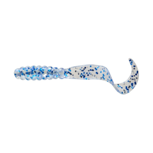Mister Twister Meeny Curly Tail 3" Grub Shiny Pearl Blue/Silver Flake 20PK