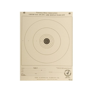 NRA Official Air Rifle Training Target TQ-5/1 25' Paper 100PK
