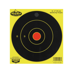 Birchwood Casey Dirty Bird Chartreuse 6" Bullseye Targets 16PK
