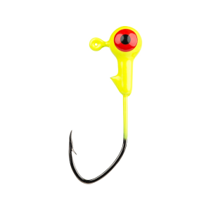 Mr. Crappie Slab Slasher 1/16oz Round Ball Jighead Chartreuse