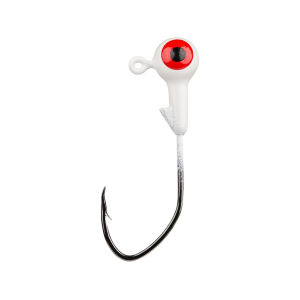 Mr. Crappie Slab Slasher 1/16oz Round Ball Jighead Refrigerator White