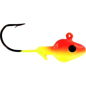 Big Bite Baits Minnow Head 1/8oz Minnow Jighead Orange/Chartreuse