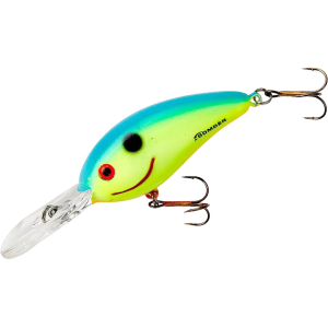 Bomber Fat Free Fingerling Crankbait Chartreuse Blue