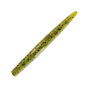 YUM Dinger 3" Soft Stickbait Pumpkin Pepper Green Flake