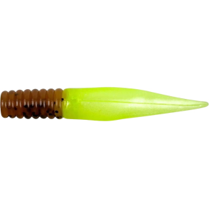Bobby Garland Slab Slay'r 3" Grub Pumpkinseed Pearl Chartreuse - Bobby Garland