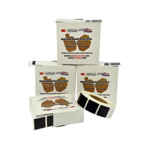 CED Waterproof Target Pasters 7/8" Square Black 1000PK