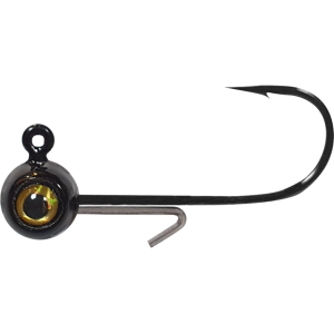 Big Bite Baits Vertex 1/16oz Round Ball Jighead Black