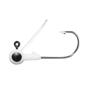 Big Bite Baits Big Bite Weedless Jig 1/32oz Round Ball Jighead White