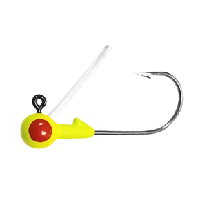 Big Bite Baits Big Bite Weedless Jig 1/16oz Round Ball Jighead Chartreuse