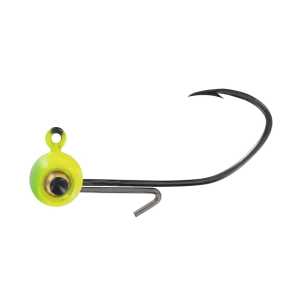 Big Bite Baits BBJ Elite 1/32oz Round Ball Jighead Lime/Chartreuse